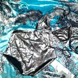 Mi Gente Metallic Silver Set